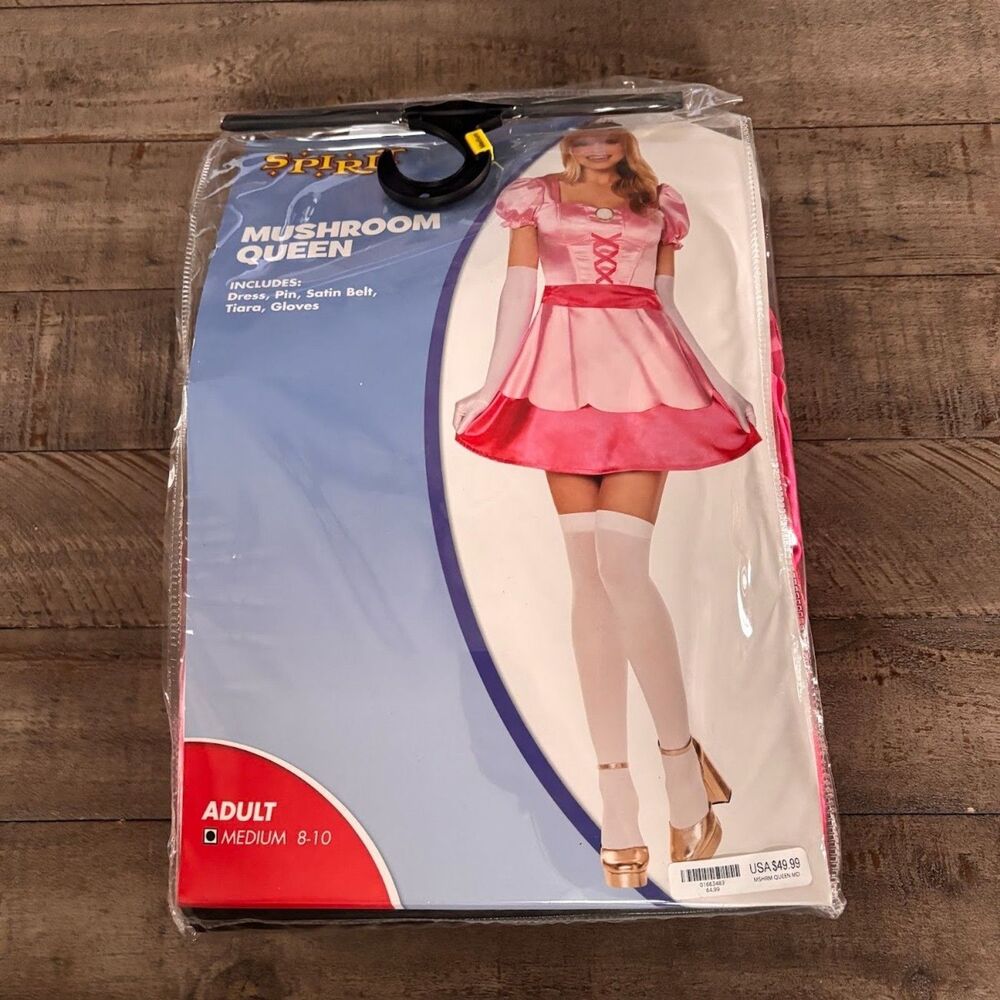 Mushroom Queen Women's Costume Adult Size Medium In Bag